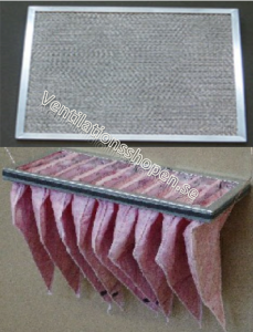 VX/VVX 500/700 E, EV, TF, TFV Filterset F7 + Alu