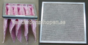 VX/VVX 400 E, EV, T/P, TV/P, TF, TFV Filterset F7 + Alu.