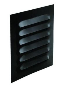 Ytterväggsgaller med 100 stos - Svart