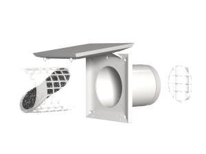 Väggventil Fresh TL100D Energy Invändig del