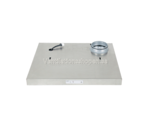 CPTR Designkåpa 600mm VÄNSTER Rostfri