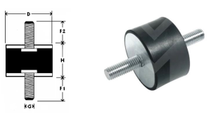 Vibrationsdämpare M4 - 4pack